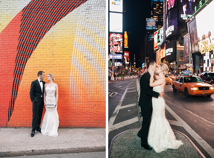 Wedding session in Manhattan, SoHo wedding, Time Square wedding, by Kelly Kollar Photography