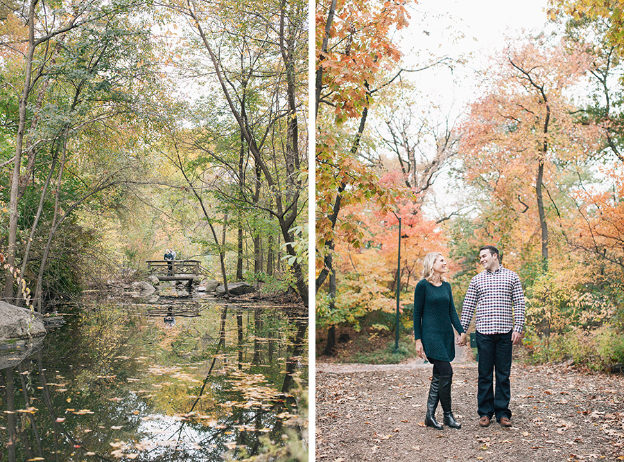 Fall, autumn, foliage, Central Park, New York, Engagement, Kelly Kollar Photography