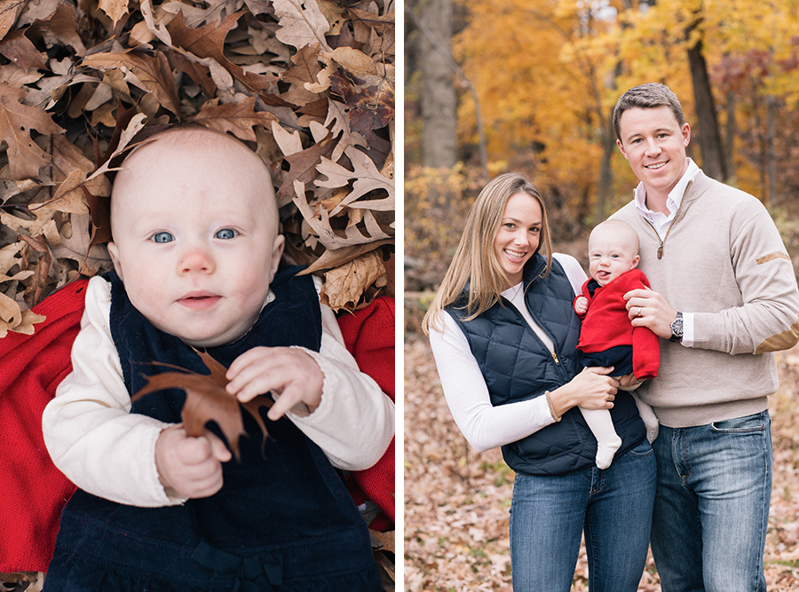 Fall family session, cute baby, by Kelly Kollar Photography