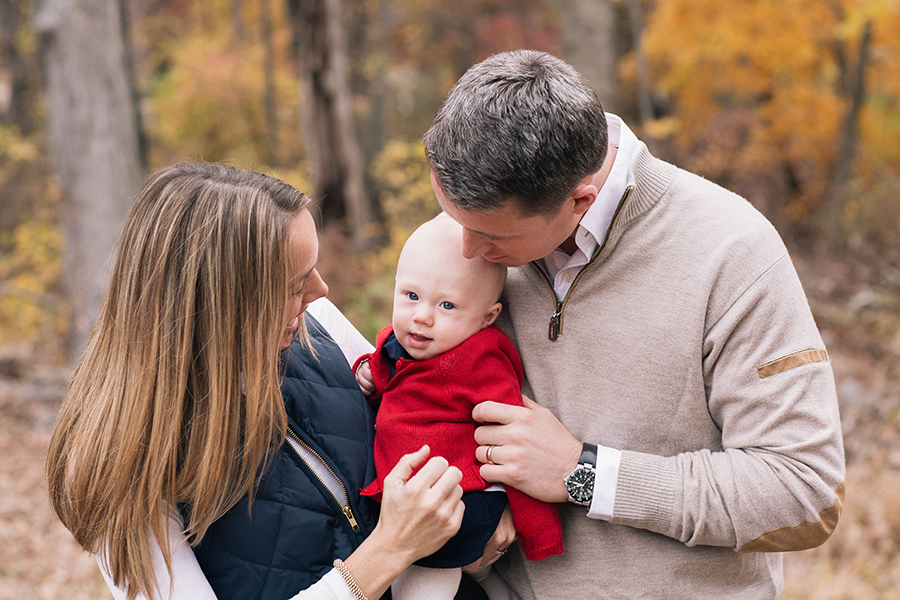 Fall family session, cute baby, by Kelly Kollar Photography