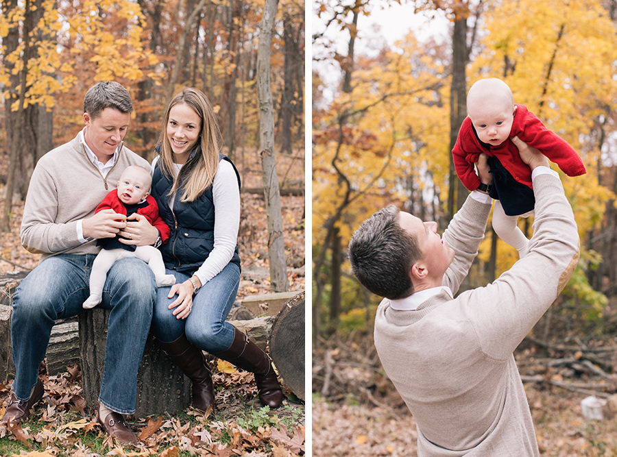 Fall family session, cute baby, by Kelly Kollar Photography