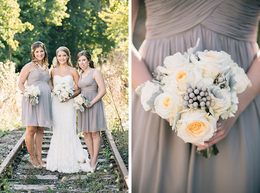 Outdoor, fall, autumn wedding at The Roundhouse at Beacon Falls, New York, by Kelly Kollar Photography