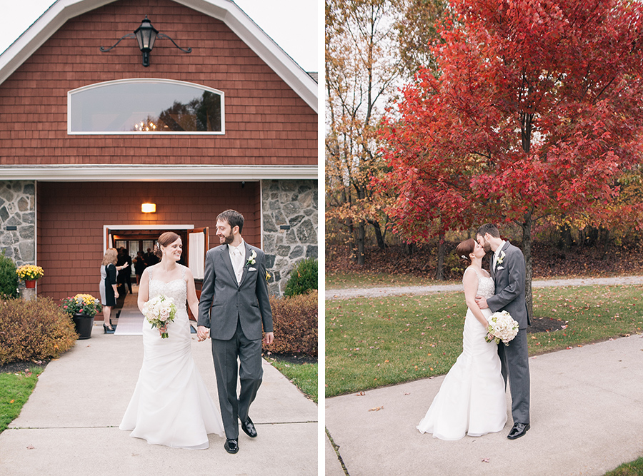 Fall, autumn, wedding at Hollow Brook Gold Club in Cortlandt, New York, by Kelly Kollar Photography.