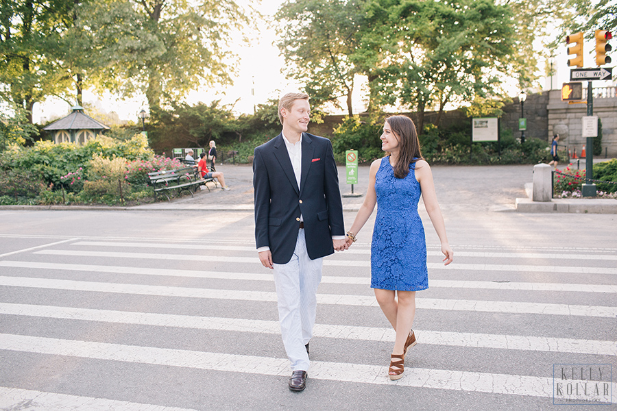 Manhattan Engagement Session in Central Park, Bethesda Terrace, Metropolitan Museum of Art, by Kelly Kollar Photography