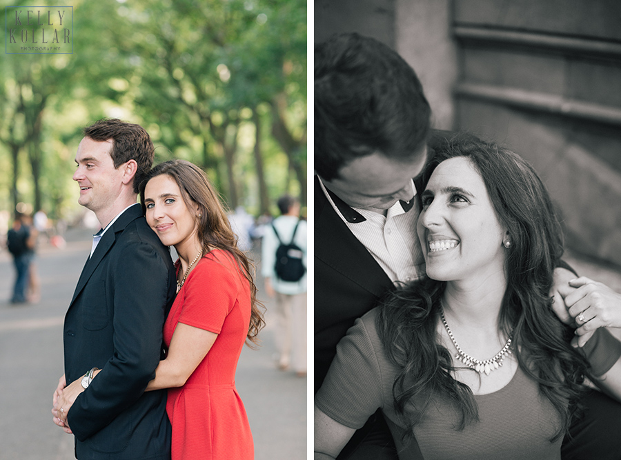 Summer engagement in Central Park and The Museum of Natural History, by Kelly Kollar Photography