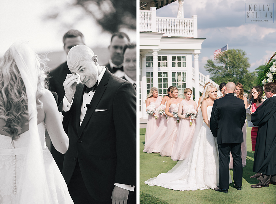 Classic wedding at Trump National Golf Club, Bedminster, New Jersey. By Kelly Kollar Photography