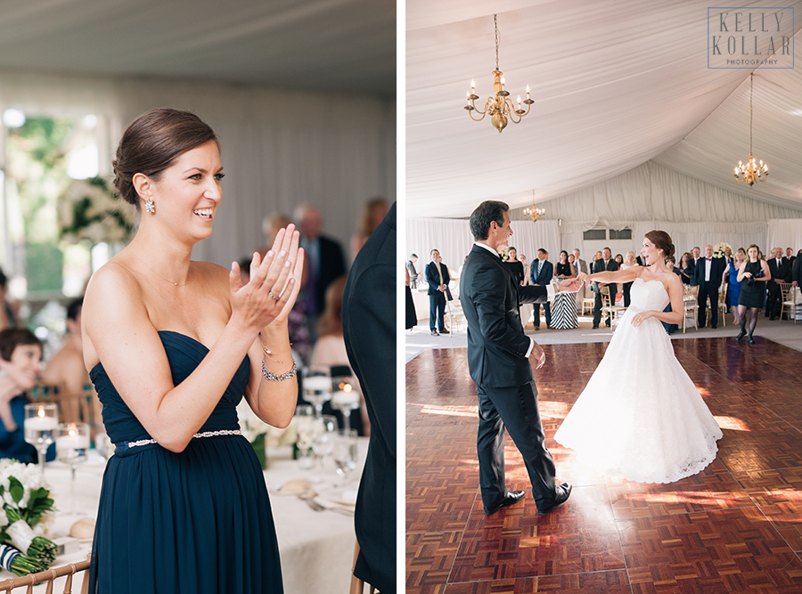 Summer wedding at Our Lady of Perpetual Help and Hamilton Farm Golf Club in Gladstone, New Jersey. Photos by Kelly Kollar Photography