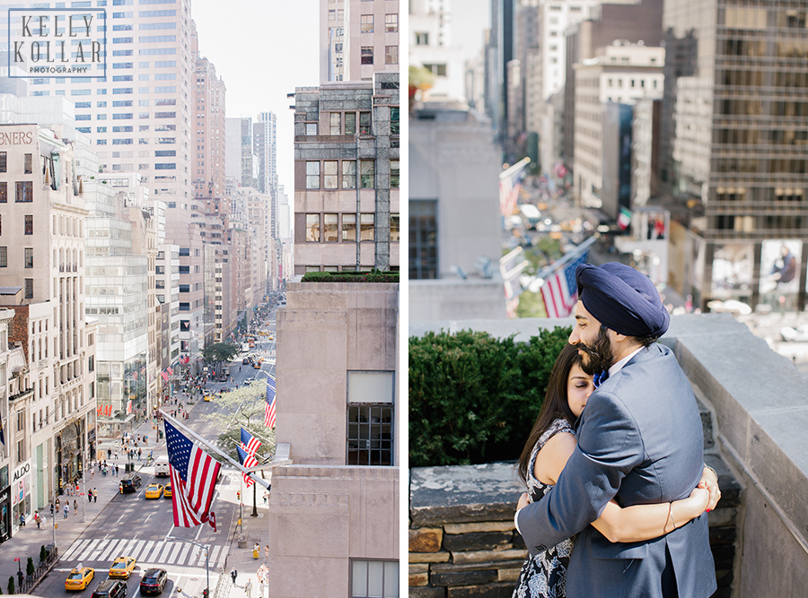 Surprise proposal on the rooftop of 620 Loft & Garden in Manhattan. By Kelly Kollar Photography.