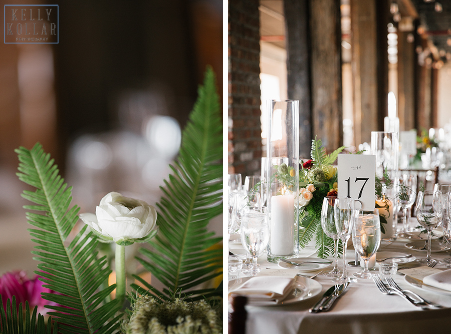 Industrial, modern wedding at Liberty Warehouse in Red Hook, Brooklyn. By Kelly Kollar Photography.
