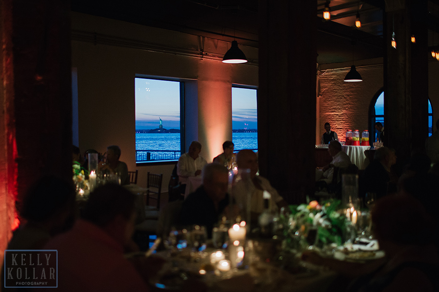 Industrial, modern wedding at Liberty Warehouse in Red Hook, Brooklyn. By Kelly Kollar Photography.