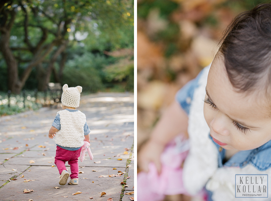 Fall, autumn family session in Central Park and the Conservatory Garden. Photos by Kelly Kollar Photography.