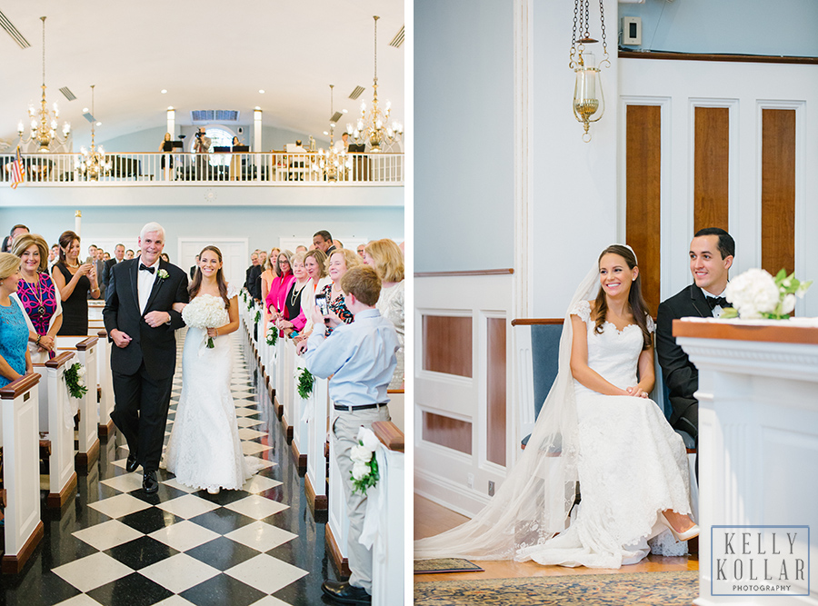 Wedding at Church of Christ the King and Morris County Golf Club in New Jersey. Photos by Kelly Kollar Photography.