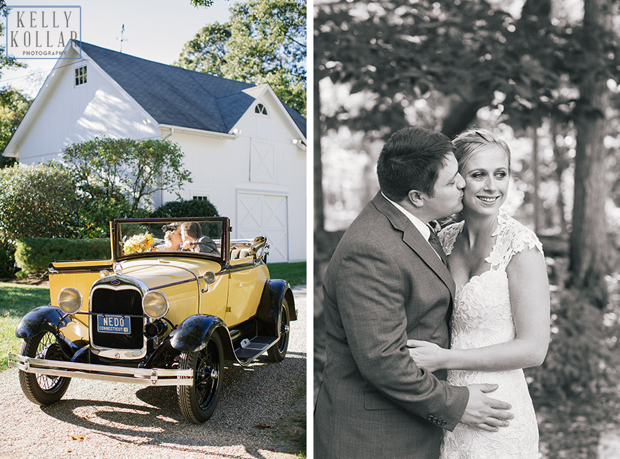 Fall wedding in New Canaan and Wilson, Connecticut. Photos by Kelly Kollar Photography.