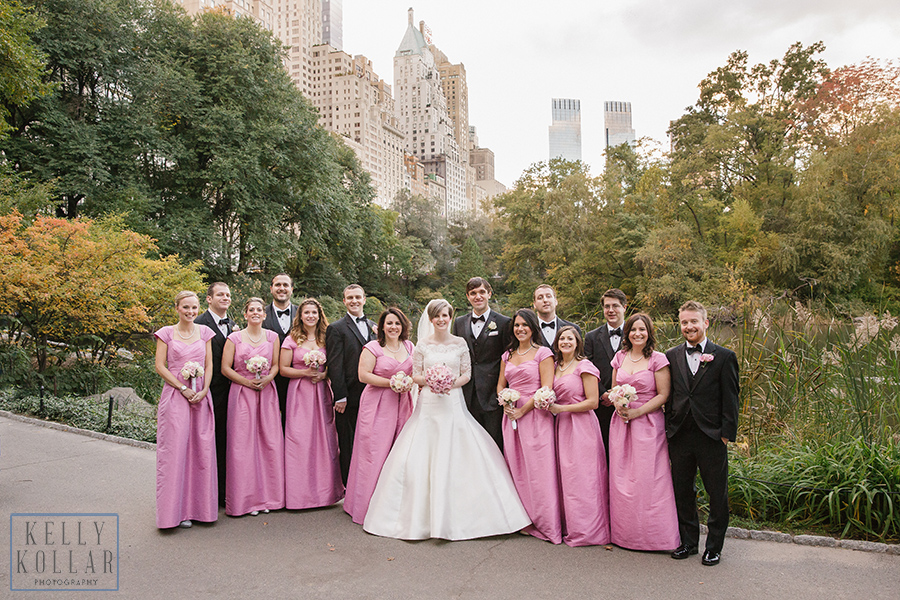 New York wedding at St. Ignatius Loyola, Central Park and New York Athletic Club. Photos by Kelly Kollar Photography.