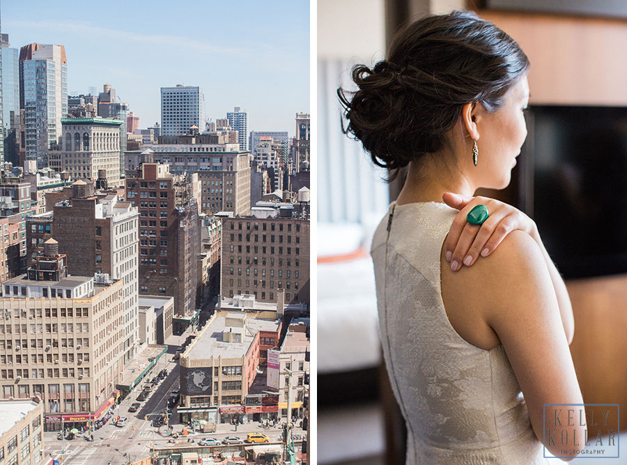 Wedding at Eventi Hotel and Studio 450 in Manhattan. Photos by Kelly Kollar Photography.