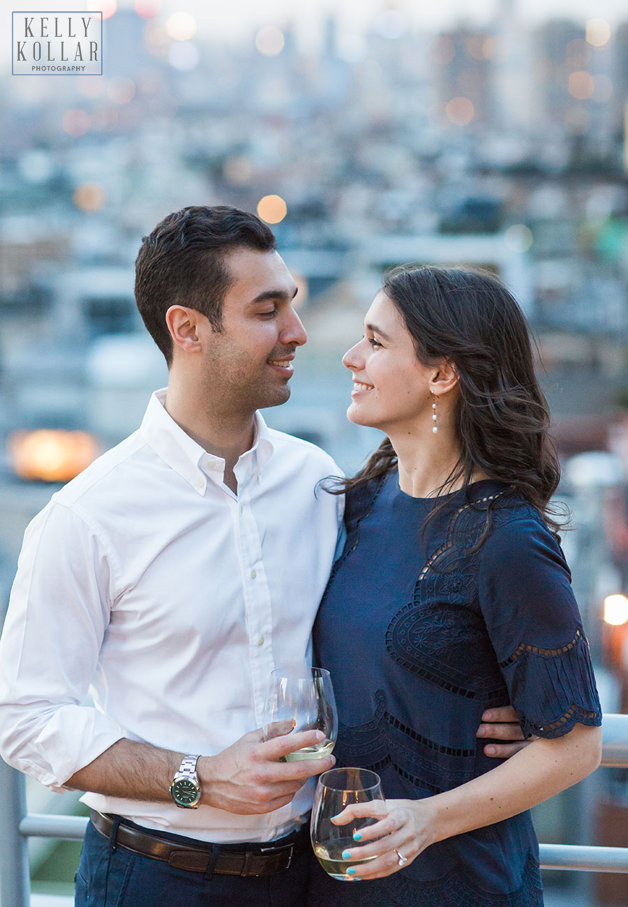 Engagement session in Tribeca. Photos by Kelly Kollar Photography.