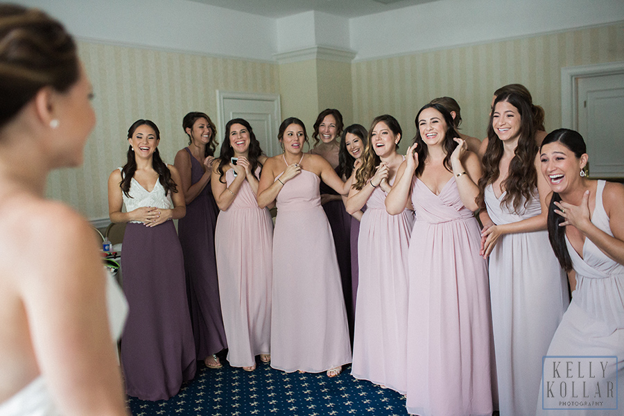 Jewish wedding at The Hilton Pearl River in New York. Photos by Kelly Kollar Photography.