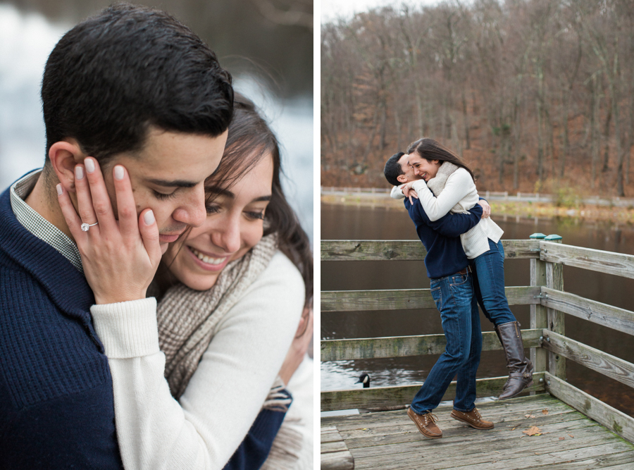 Engagement session in Gedney Park in Chappaqua, New York. Photos by Kelly Kollar Photography.