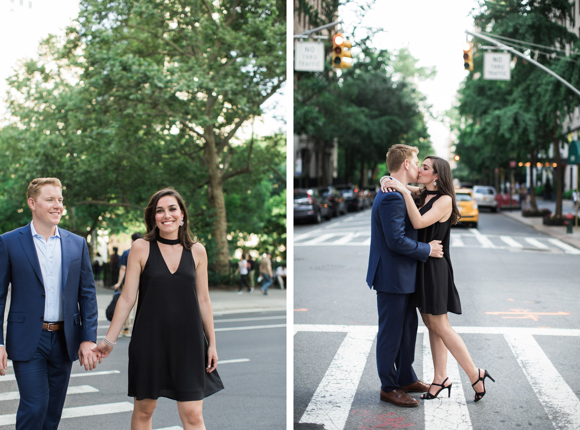 Engagement in Flatiron and Tribeca. Photos by Kelly Kollar Photography.