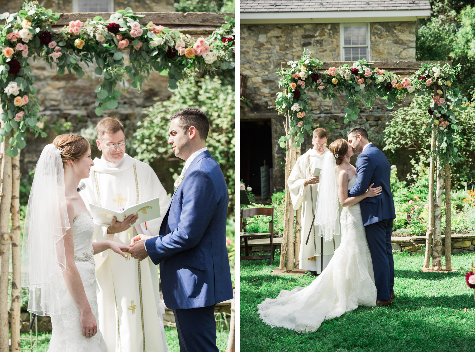 Wedding at Crossed Keys Estate in Andover, New Jersey.