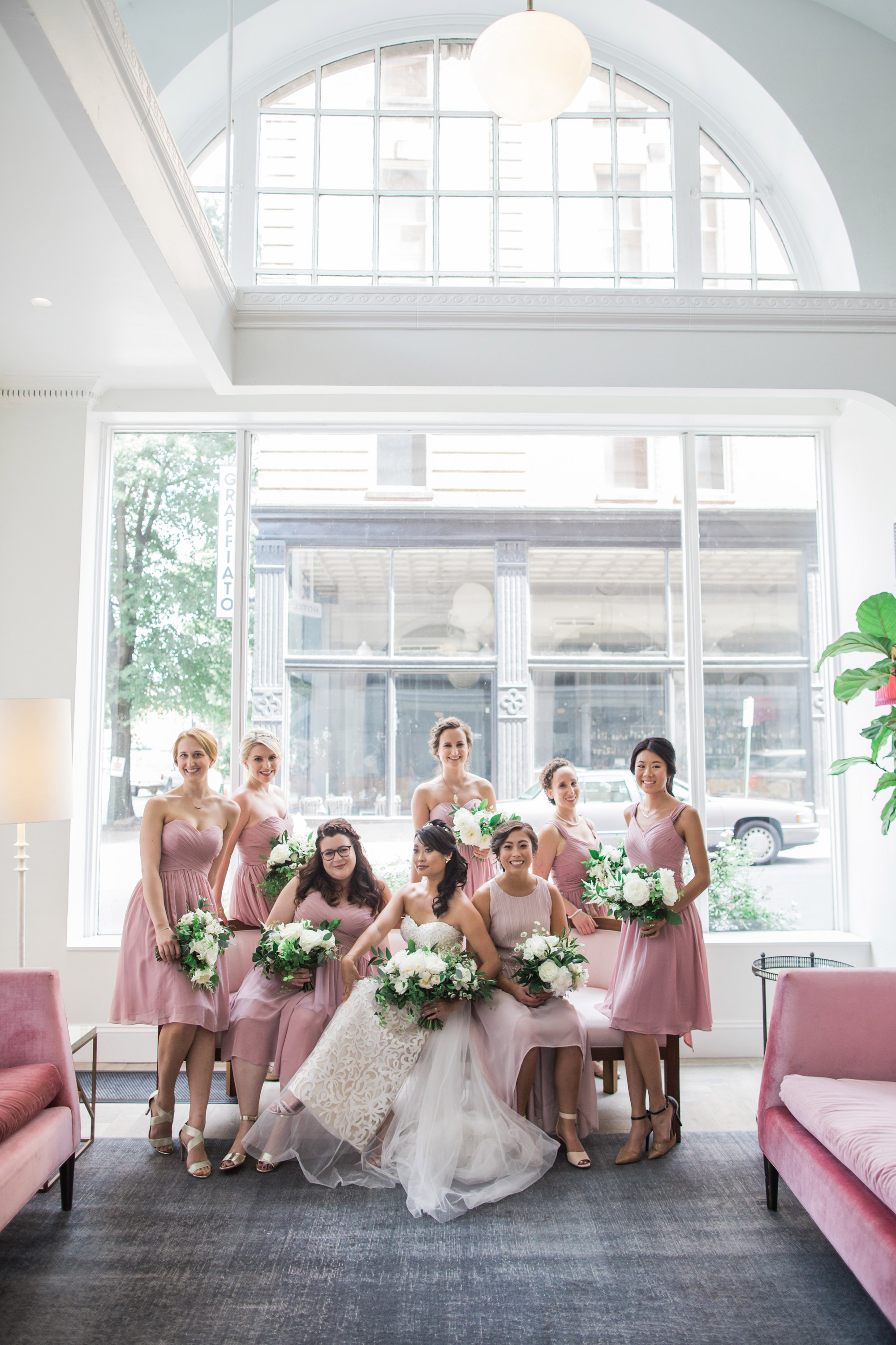 Wedding at The Quirk Hotel and the Hofheimer Building in Richmond, Virginia.  Photos by Kelly Kollar Photography.