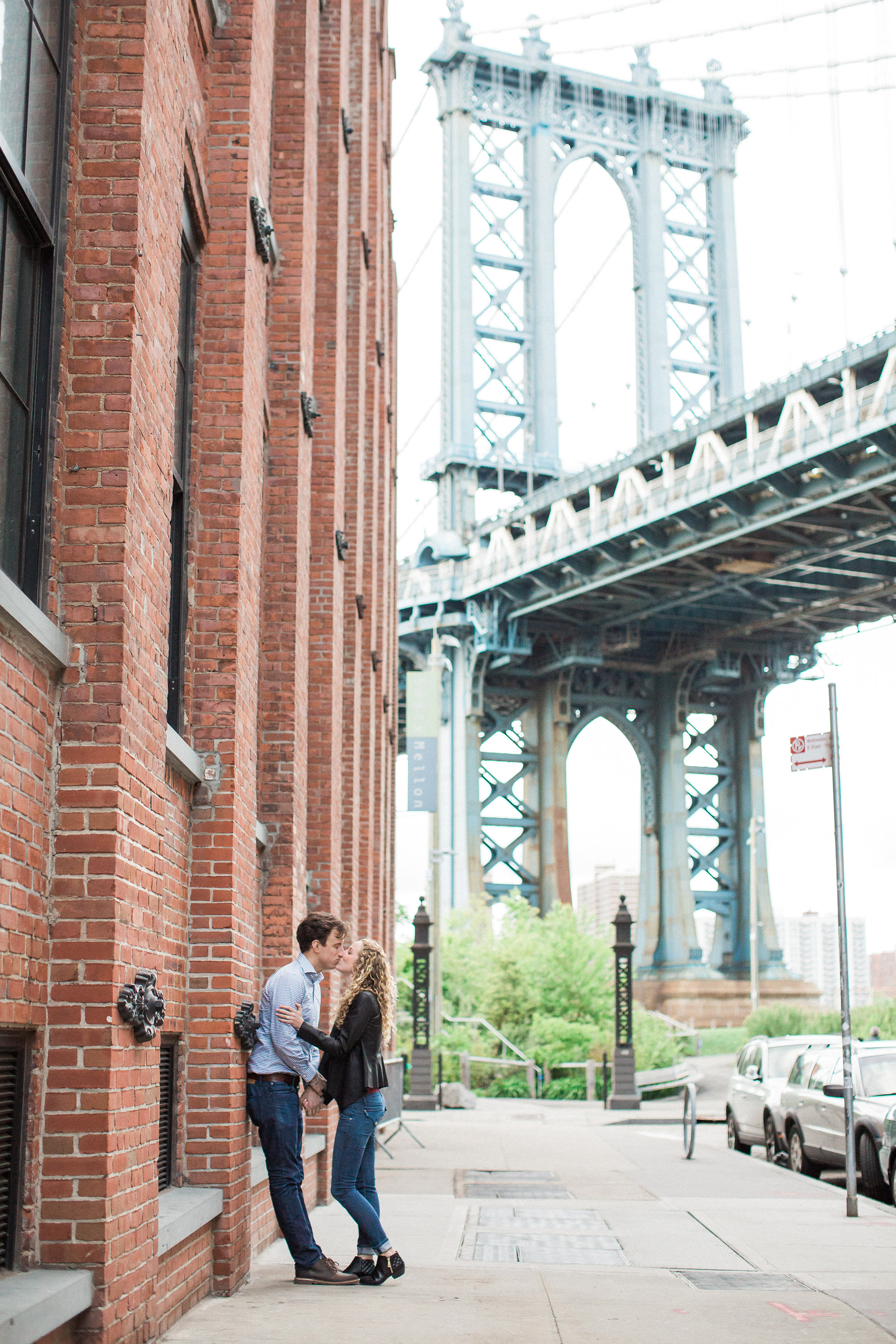 Engagement session in park slope and dumbo, Brooklyn.