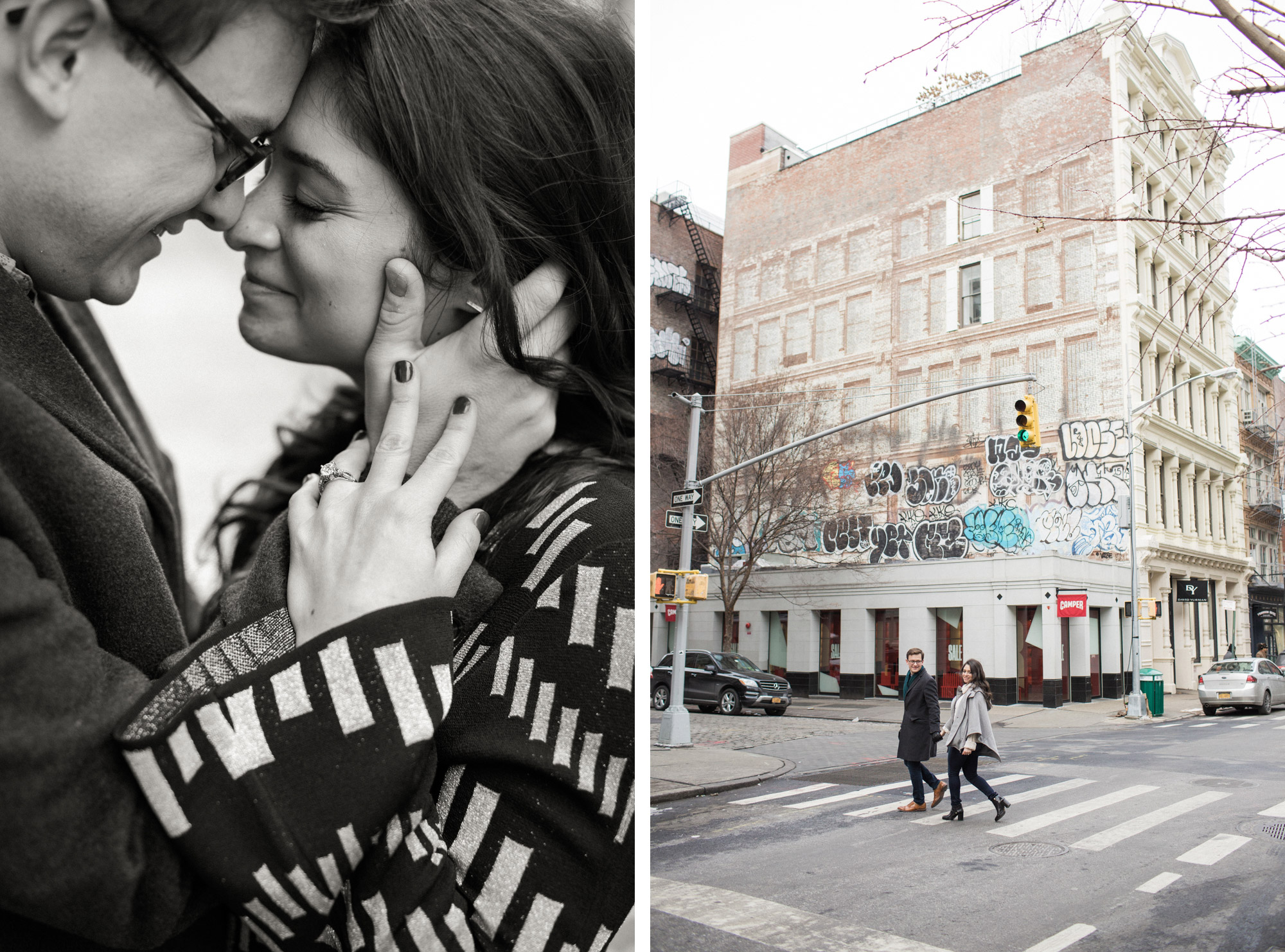 Engagement session in Soho, Manhattan by Kelly Kollar Photography