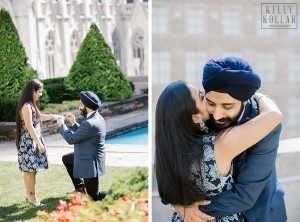 Surprise proposal on the rooftop of 620 Loft & Garden in Manhattan. By Kelly Kollar Photography.