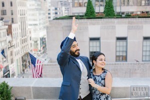 Surprise proposal on the rooftop of 620 Loft & Garden in Manhattan. By Kelly Kollar Photography.