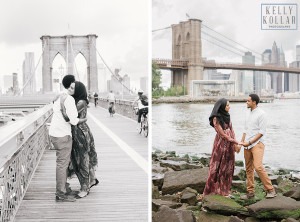 Anniversary session in Brooklyn Bridge Park, by Kelly Kollar Photography.