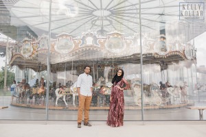 Anniversary session in Brooklyn Bridge Park, by Kelly Kollar Photography.