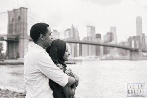 Anniversary session in Brooklyn Bridge Park, by Kelly Kollar Photography.