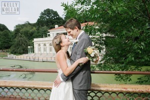Intimate, outdoor wedding at ICI Restaurant in Fort Greene, Brooklyn, New York. Additional photos in Prospect Park. Photos by Kelly Kollar Photography.