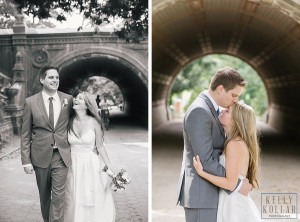 Intimate, outdoor wedding at ICI Restaurant in Fort Greene, Brooklyn, New York. Additional photos in Prospect Park. Photos by Kelly Kollar Photography.
