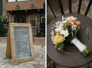 Intimate, outdoor wedding at ICI Restaurant in Fort Greene, Brooklyn, New York. Additional photos in Prospect Park. Photos by Kelly Kollar Photography.