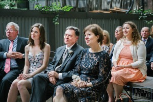 Intimate, outdoor wedding at ICI Restaurant in Fort Greene, Brooklyn, New York. Additional photos in Prospect Park. Photos by Kelly Kollar Photography.