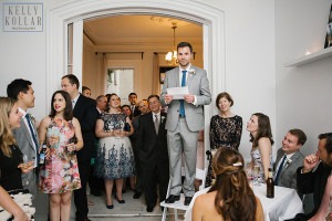 Intimate, outdoor wedding at ICI Restaurant in Fort Greene, Brooklyn, New York. Additional photos in Prospect Park. Photos by Kelly Kollar Photography.