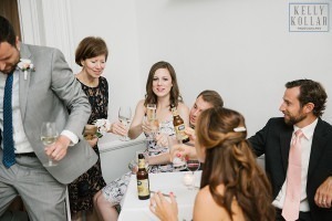 Intimate, outdoor wedding at ICI Restaurant in Fort Greene, Brooklyn, New York. Additional photos in Prospect Park. Photos by Kelly Kollar Photography.
