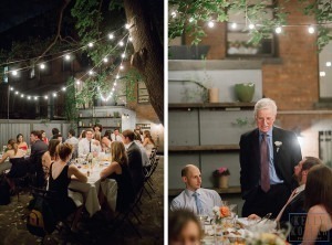 Intimate, outdoor wedding at ICI Restaurant in Fort Greene, Brooklyn, New York. Additional photos in Prospect Park. Photos by Kelly Kollar Photography.