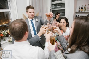 Intimate, outdoor wedding at ICI Restaurant in Fort Greene, Brooklyn, New York. Additional photos in Prospect Park. Photos by Kelly Kollar Photography.
