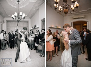 Intimate, outdoor wedding at ICI Restaurant in Fort Greene, Brooklyn, New York. Additional photos in Prospect Park. Photos by Kelly Kollar Photography.