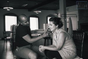 Industrial, modern wedding at Liberty Warehouse in Red Hook, Brooklyn. By Kelly Kollar Photography.