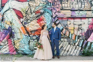 Industrial, modern wedding at Liberty Warehouse in Red Hook, Brooklyn. By Kelly Kollar Photography.