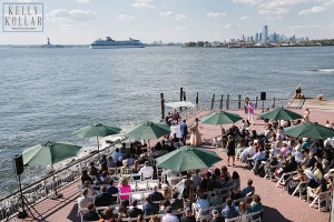 Industrial, modern wedding at Liberty Warehouse in Red Hook, Brooklyn. By Kelly Kollar Photography.