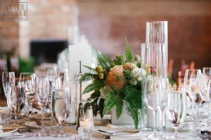 Industrial, modern wedding at Liberty Warehouse in Red Hook, Brooklyn. By Kelly Kollar Photography.