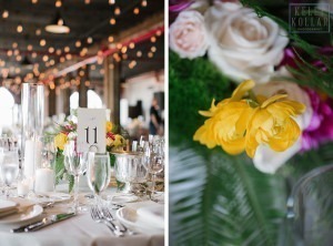 Industrial, modern wedding at Liberty Warehouse in Red Hook, Brooklyn. By Kelly Kollar Photography.