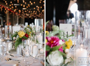 Industrial, modern wedding at Liberty Warehouse in Red Hook, Brooklyn. By Kelly Kollar Photography.
