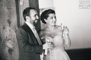 Industrial, modern wedding at Liberty Warehouse in Red Hook, Brooklyn. By Kelly Kollar Photography.