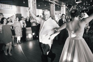 Industrial, modern wedding at Liberty Warehouse in Red Hook, Brooklyn. By Kelly Kollar Photography.