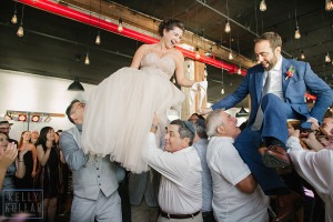 Industrial, modern wedding at Liberty Warehouse in Red Hook, Brooklyn. By Kelly Kollar Photography.